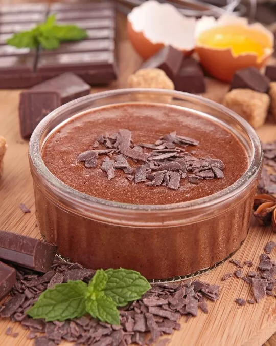 mousse de chocolate